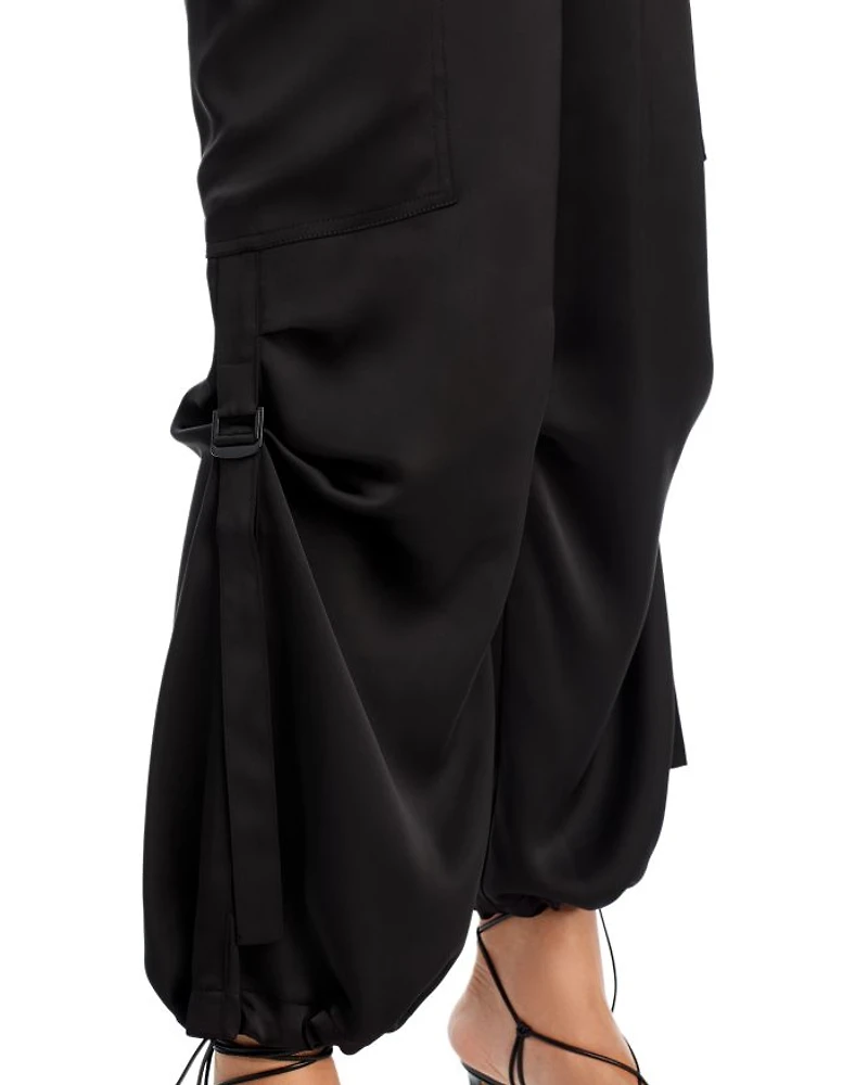 Drawstring Hem Cargo Pants - Exclusive