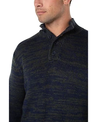 Four Button Mock Neck Sweater