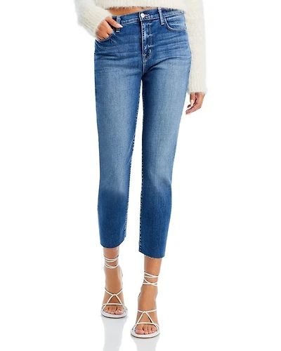 Sada High Rise Cropped Slim Leg Jeans Cambridge