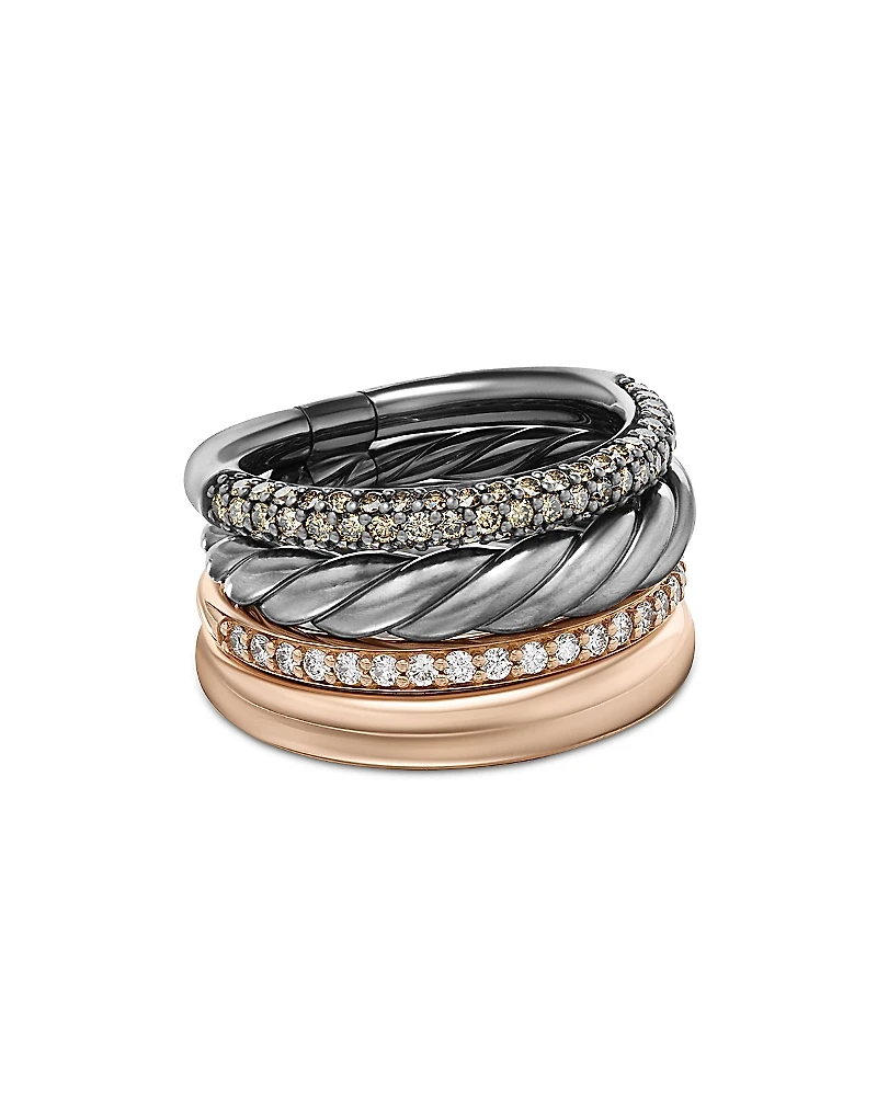 David Yurman Dy Mercer Melange Multi Row Ring