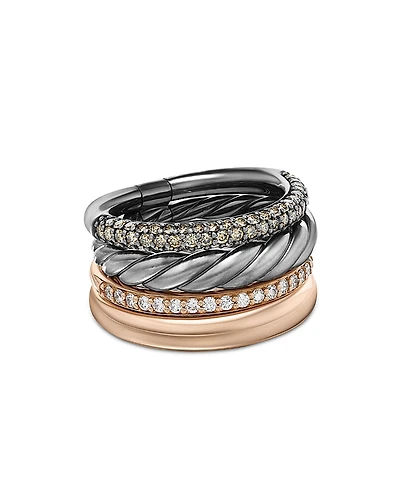 David Yurman Dy Mercer Melange Multi Row Ring
