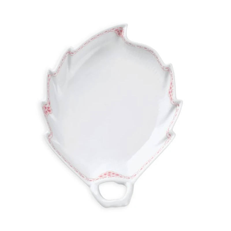 Coral Lace Leaf Dish