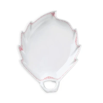 Coral Lace Leaf Dish