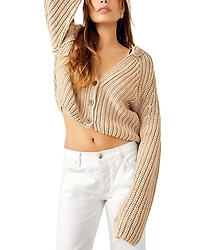 Free People Gigi Long Sleeve Sweet Nothing Cardi