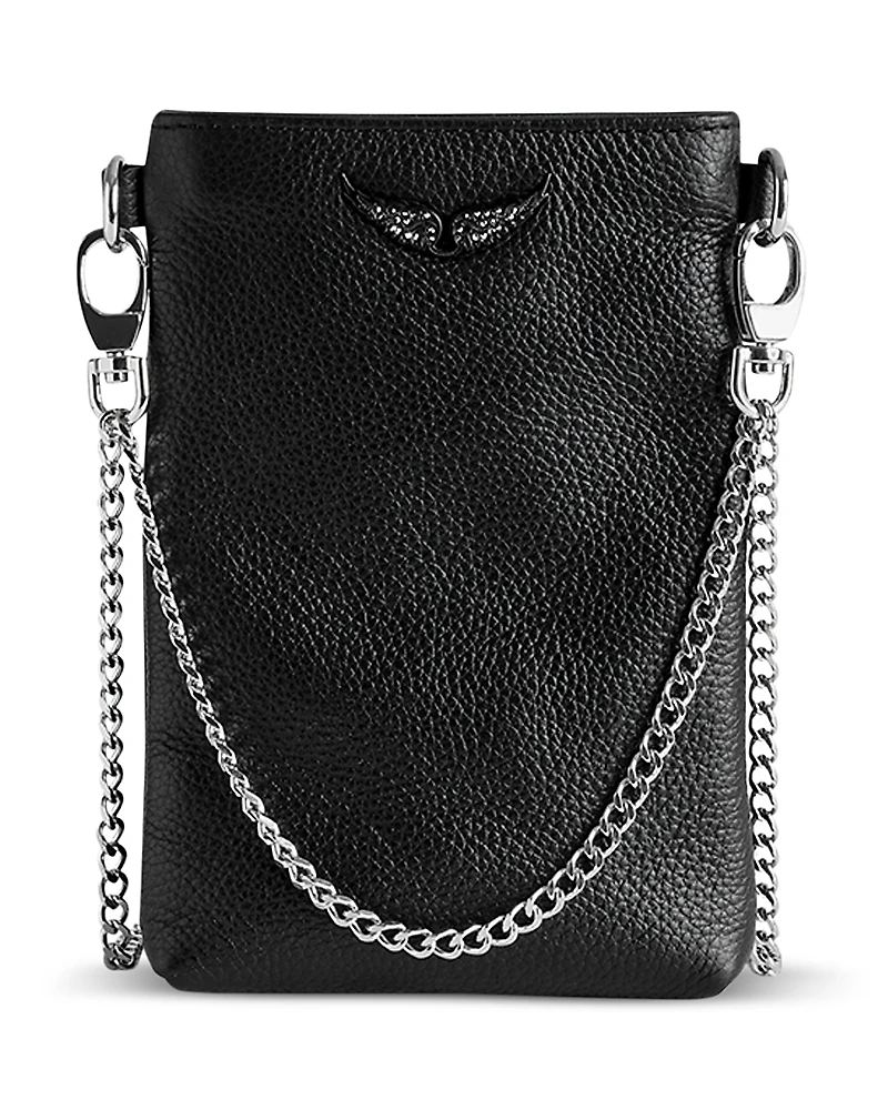 Zadig & Voltaire Rock Leather Phone Pouch