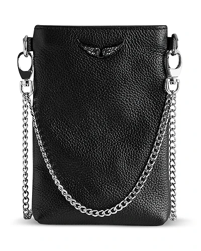 Zadig & Voltaire Rock Leather Phone Pouch