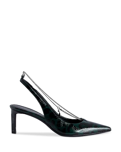 Zadig & Voltaire Women's First Night Pointed Toe Slingback High Heel Pumps