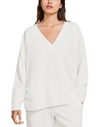 Boucle V Neck Sweatshirt