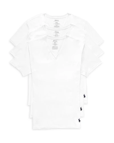 Polo Ralph Lauren Classic Fit V Neck Undershirts, Pack of 3