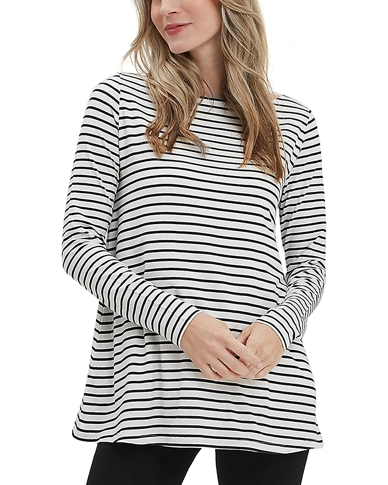 Nom Maternity Boat Neck Tee