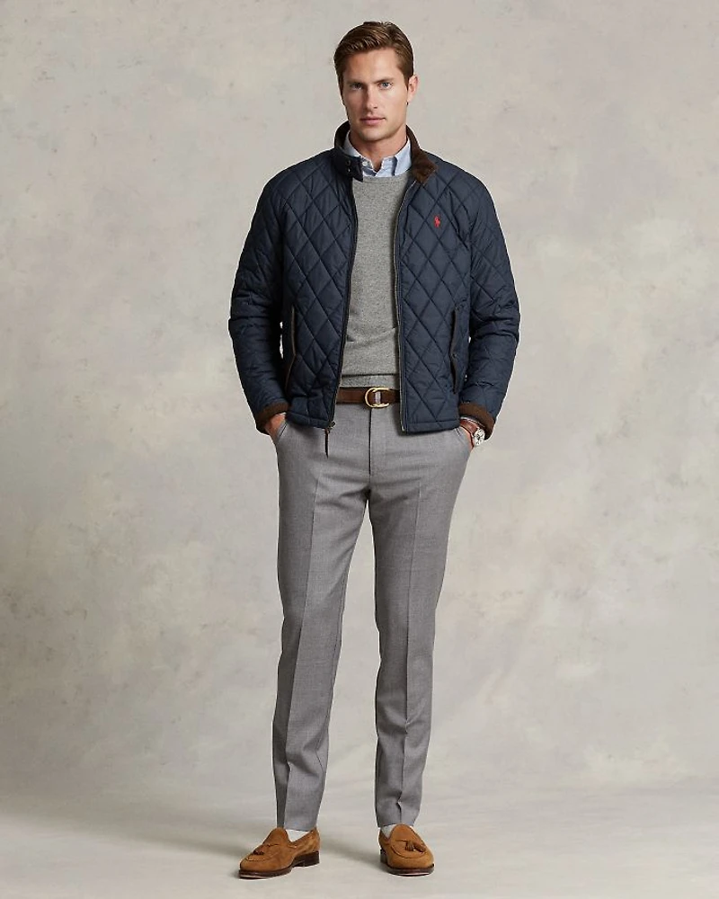 Wool Twill Slim Fit Pants