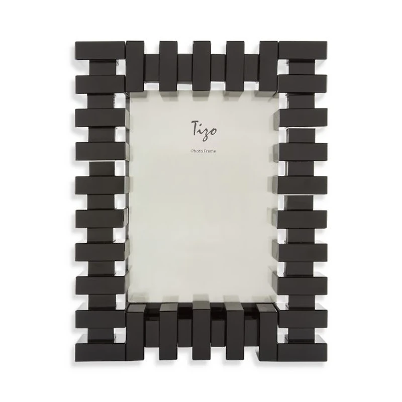 Black Crystal Glass Frame, 4" x 6"