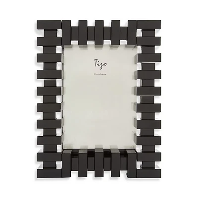 Black Crystal Glass Frame, 4" x 6"