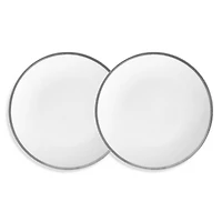 Twig New York Platinum Edge Canape/Bread Plate, Set of 2