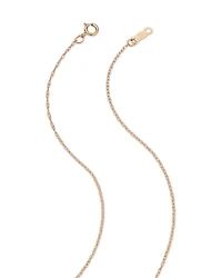 14K Yellow Gold Flower Pendant Necklace