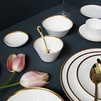 Golden Edge Cereal Soup Bowl