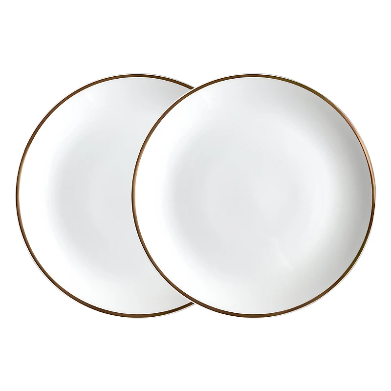 Twig New York Alex Gold 8 Salad Dessert Plate, Set of 2