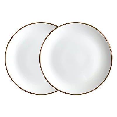 Twig New York Alex Gold 8 Salad Dessert Plate, Set of 2