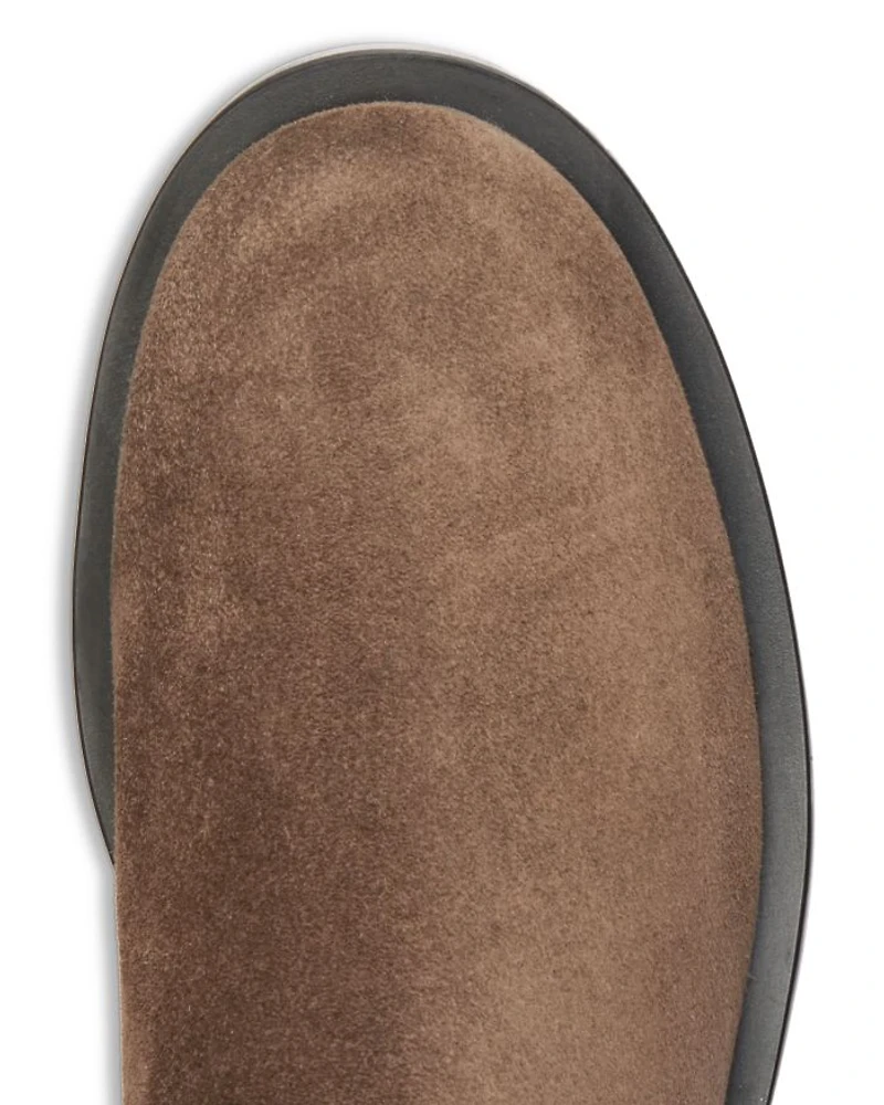 Women's Halfnhalf Bold Suede & Stretch Knee High Boots