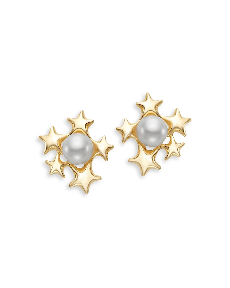 Bloomingdale's Fine Collection Cultured Freshwater Pearl Star Cluster Stud Earrings