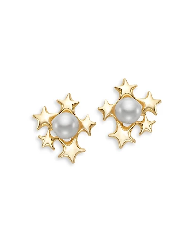 Bloomingdale's Fine Collection Cultured Freshwater Pearl Star Cluster Stud Earrings
