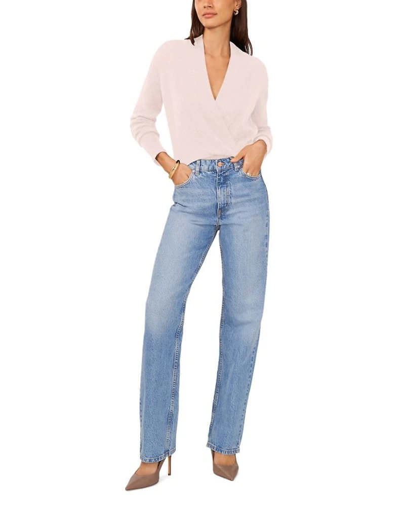 Cross Front Long Sleeve Sweater
