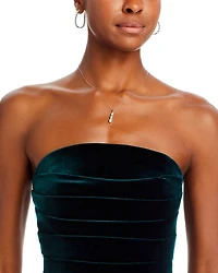Velvet Strapless Gown - Exclusive