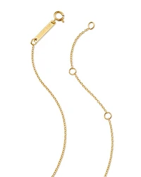 14K Yellow Gold Prong Diamonds Diamond Flower Pendant Necklace, 14-16"