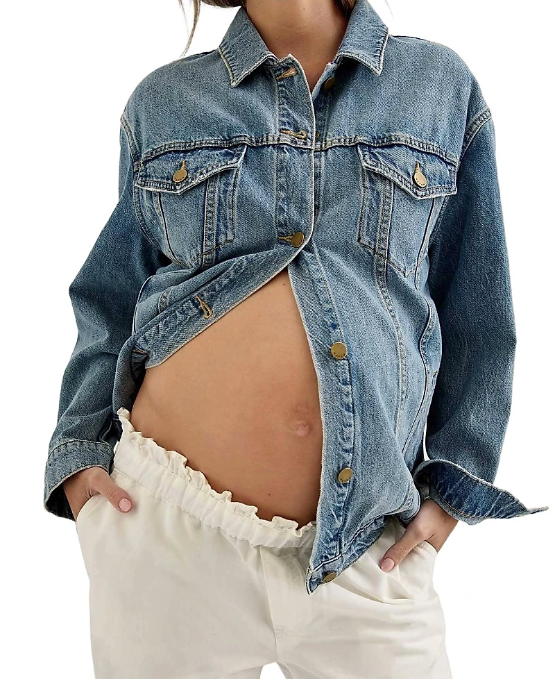 Hatch Collection Classic Maternity Jean Jacket