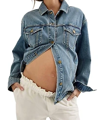 Hatch Collection Classic Maternity Jean Jacket