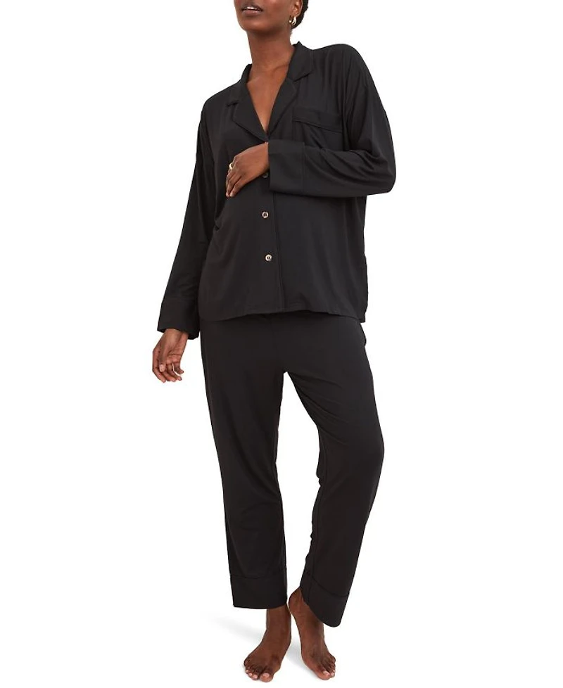 Ultra Soft Maternity Jersey 2 Piece Pajama Set