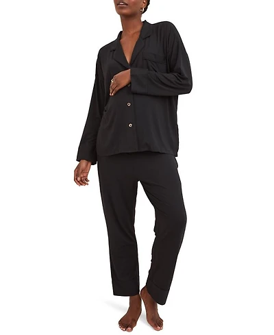 Ultra Soft Maternity Jersey 2 Piece Pajama Set