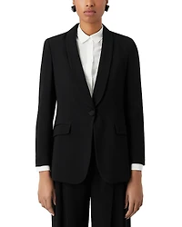 Emporio Armani Enver Satin Shawl Lapel Blazer