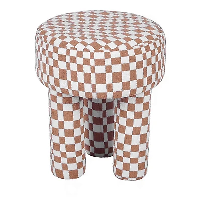 Tov Furniture Claire Checkered Boucle Stool