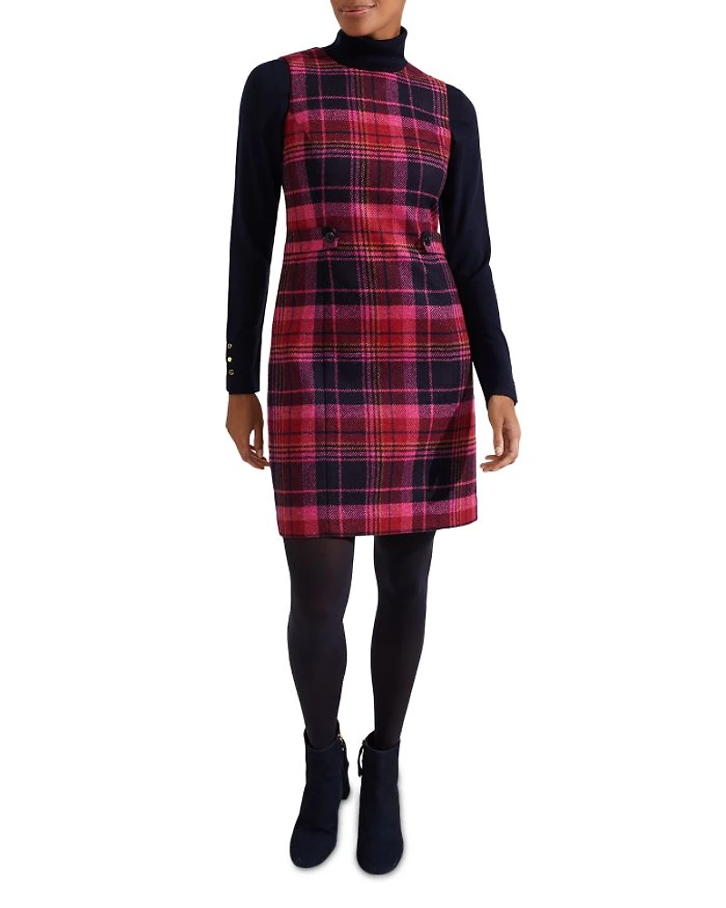 Sariah Plaid Wool Dress