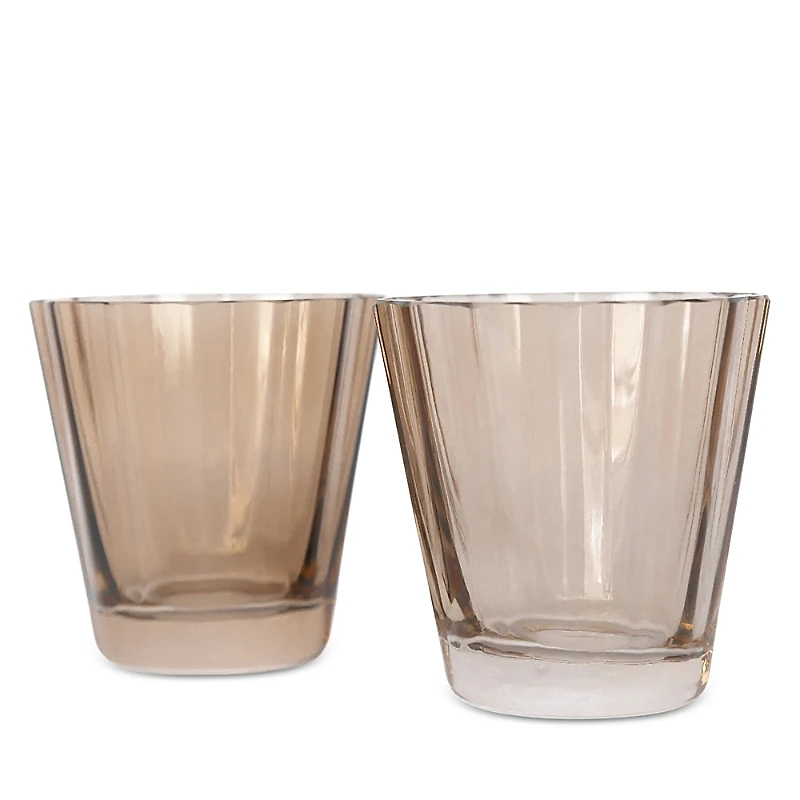 Estelle Colored Glass Sunday Lowball Glasses