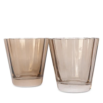 Estelle Colored Glass Sunday Lowball Glasses