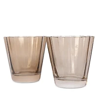 Estelle Colored Glass Sunday Lowball Glasses