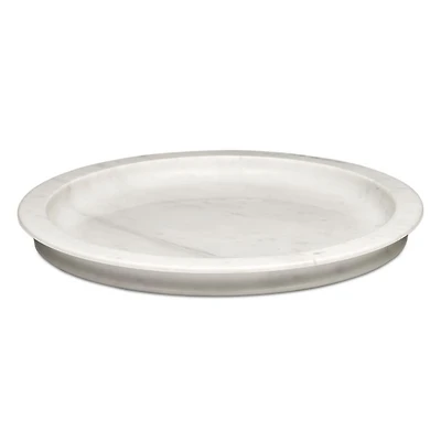 x Kelly Wearstler Dune White Marble Tray Large