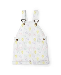Dotty Dungarees Girls' Unicorn Print Overall Shorts - Baby, Little Kid, Big Kid