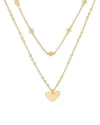 Ari Heart Layered Pendant Necklace, 14-16"