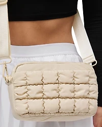 Quilted Medium Nylon Crossbody