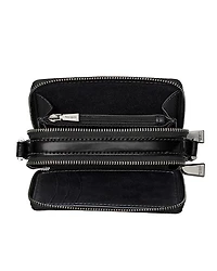 Double Zip Micro Embellished Crossbody