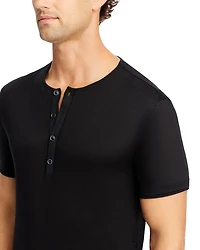 Linen Short Sleeve Henley