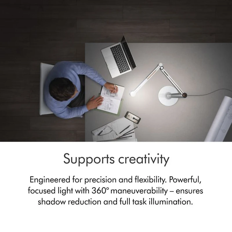 Solarcycle Morph Desk Light | Black/ White