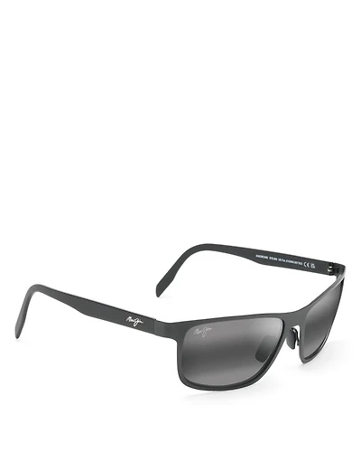 Anemone Polarized Rectangular Sunglasses, 60mm