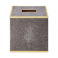 Faux Shagreen Tissue Box Cover