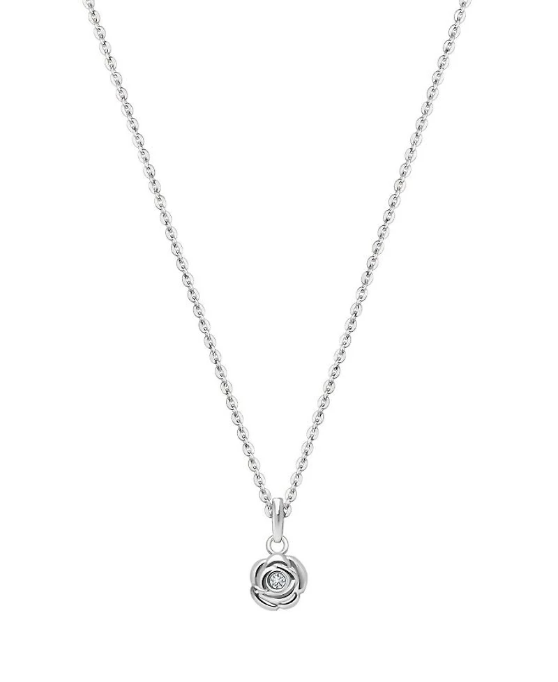 Children's 14K Gold Blushing Rose Girls' 12-14" Necklace