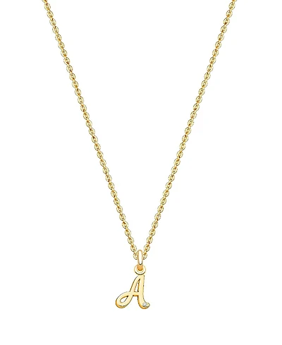 Tiny Blessings Girls 14K Gold Diamond Initial 13-14" Necklace - Children