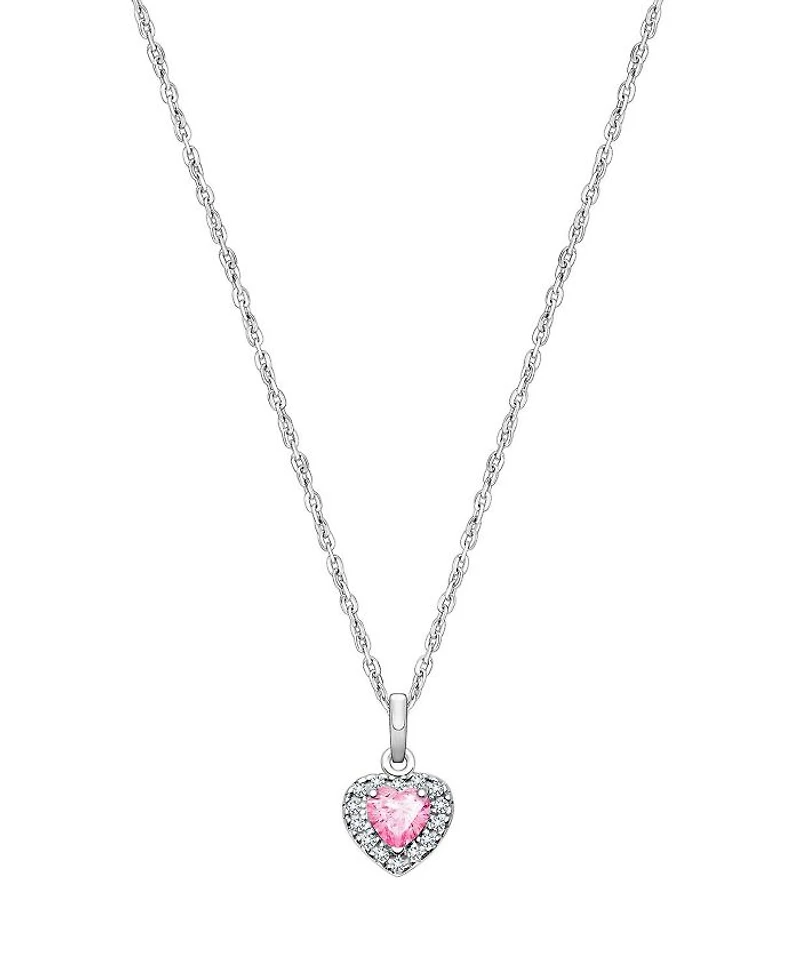 Girls' Sterling Silver Blissful Heart 13-14" Necklace - Children